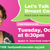 Pinktober Zoom Presentation with Dr. Zenna Friend